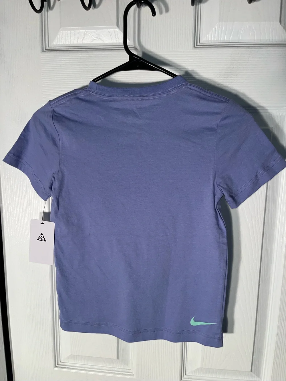 $30 Nike ACG Kids Girl's Size 7 Tee T Shirt Purple Light Thistle 86J886-P3F